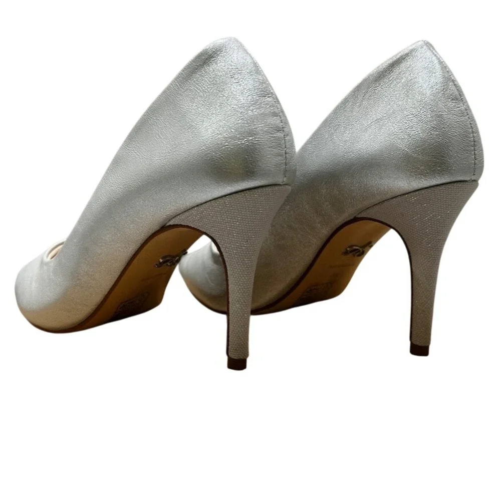 Antonia Saint NY Victoria Hello 3.0 Silver Metallic, Size‎ 7.5